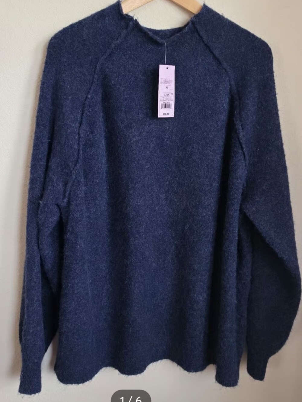 Women’s Navy Cozy Crewneck Sweater